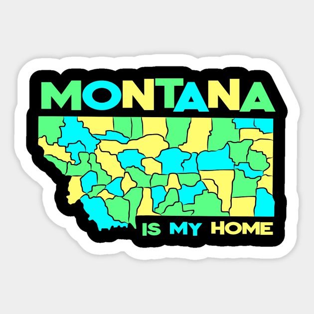 USA state: Montana Sticker by KK-Royal